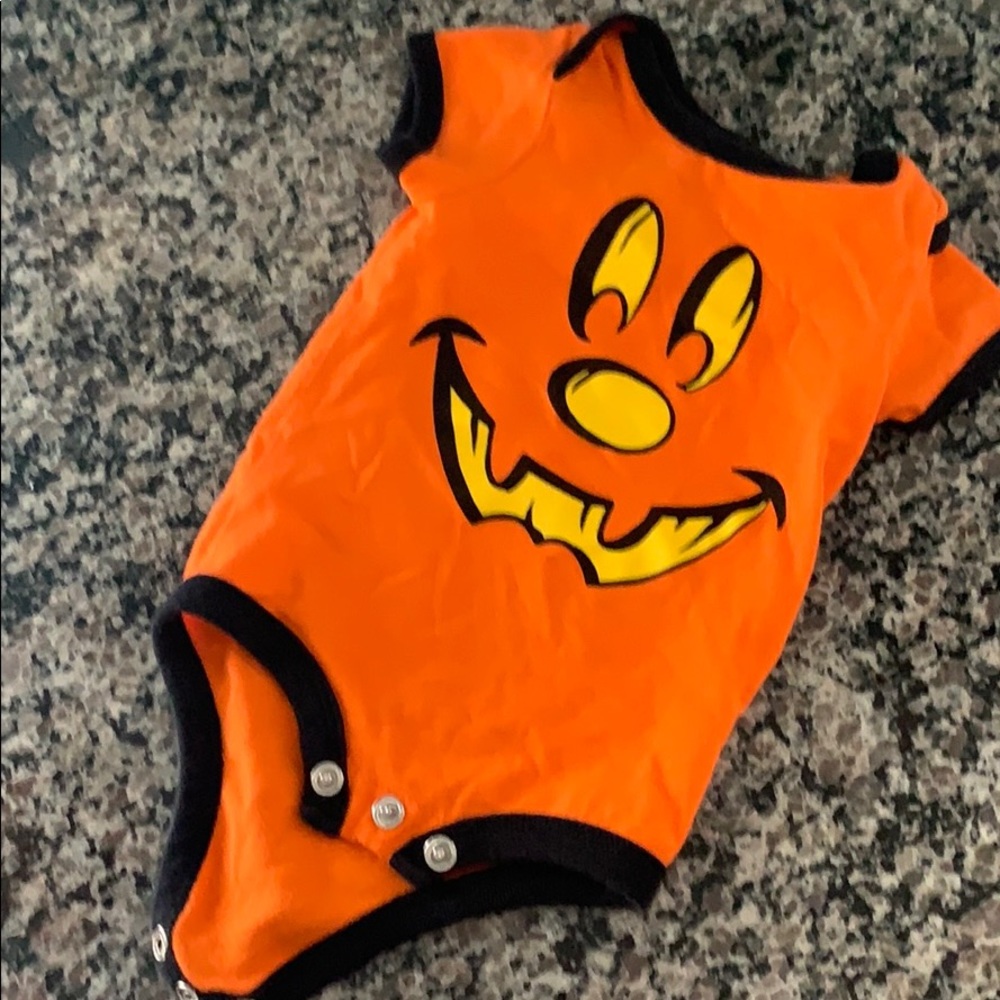 Disney Baby Mickey Mouse Pumpkin Onesie Halloween